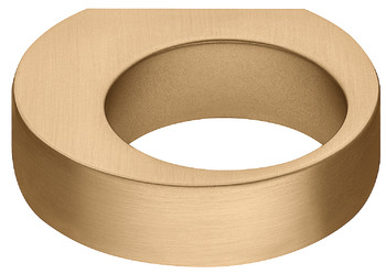 Knob zi.gold col.brush. 56x50mm