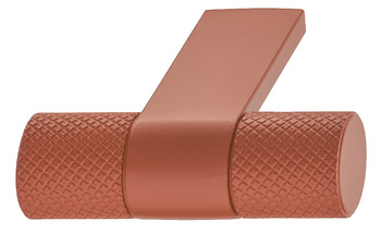 Knob Zi./Alu.rusty cop.red.44x39mm 39 mm