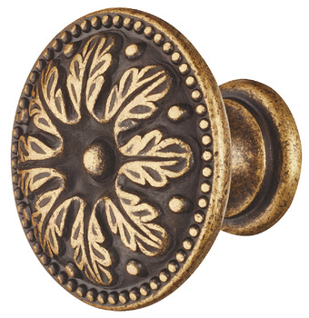 Knob Zi.brown 25x19mm