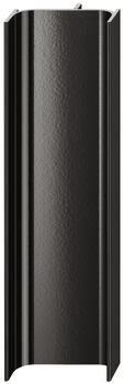 Prof maner vertical C, negru lucios,2.5m 