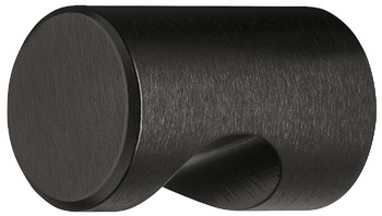Knob alu.black 20x30mm