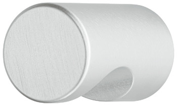 25X25MM ALU FR KNOB SILVER ANODIZED ALU