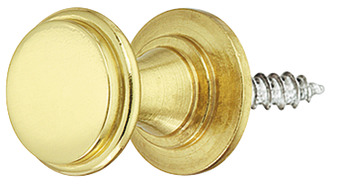 Knob brass pol. 12x11mm 11 mm