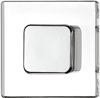 buton plastic cromat/transparent 40x21mm