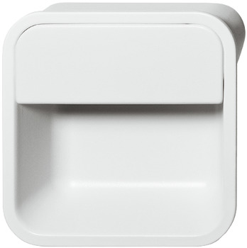 FLUSH HDL C/C 38 MM ZINC WHITE MATT 38 mm