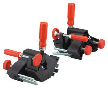 Angled door-frame clamp