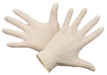 Dispos.gloves transp. size M