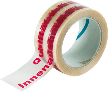 Adhes.tape transp.w.print 50mm
