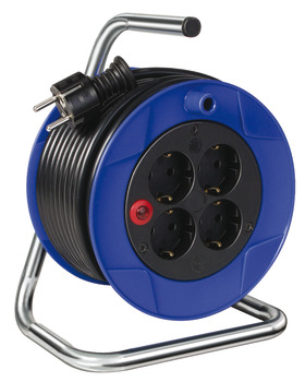 Cord reel blue/black 15m