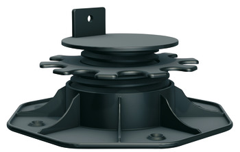 Adj.foot tilt 8% black 65-155mm