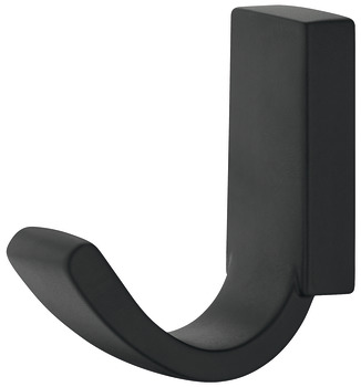 Wardr.hook zi.black 20x60x56mm 56 mm